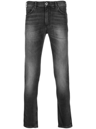 Emporio Armani Jeans skinny con applicazione logo - Nero