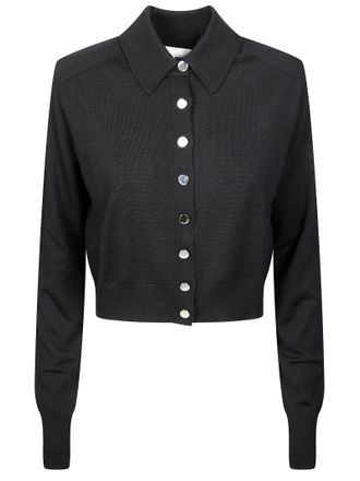 Sportmax Perseo Fitted Metallic Button Cardigan