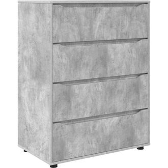 vidaXL Armarios De Almacenamiento 2 Pcs Gris Concreto 80 X 48 X 105 Cm Vidaxl
