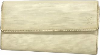 Louis Vuitton Lv Off White Long Wallet (Bi-Fold) (Pre-Owned)