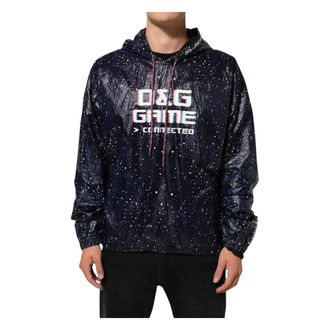 Dolce & Gabbana Hooded Sweatshirt - Heren - Sweatshirts - Blauw - L - Hoodies & sweatvesten
