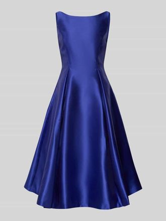 Adrianna Papell Cocktailkleid mit U-Boot-Ausschnitt in Royal, Gr&ouml;&szlig;e 36