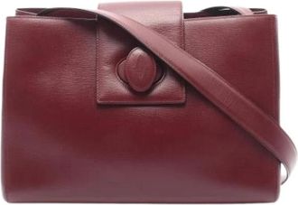Cartier Pre-owned Vintage Schoudertas - Dames - Vintage Schoudertas - Rood - ONE Size - Leer - Vintage