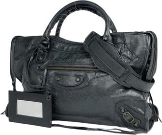Balenciaga Pre-owned Handbags, female, Black, Size: ONE SIZE Pre-owned Vintage Handbag