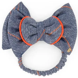 Alexandre de Paris Fitness Denim Hair Tie in Denim Blue at Nordstrom