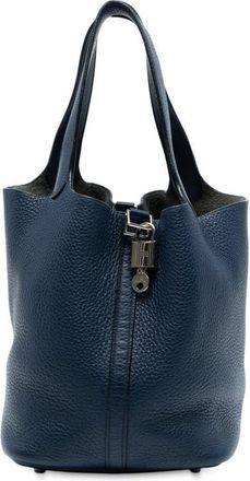 Herm&egrave;s Pre-owned Hermes Clemence Picotin Lock 22 RHYVS4M15MGF3QX1