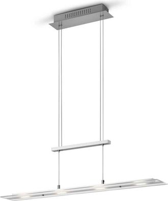 Reality Milos sospensione led 20W 2200lm, 3000K rettangolare acciaio l. 80CM