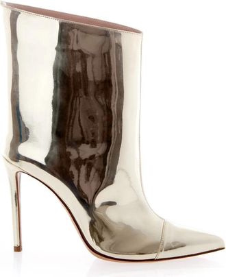 Alexandre Vauthier Platinum Tronchetto Elegant High Heel Boots - Dames - Laarzen met Hak - Geel - 36 EU - Leer - Schoenen