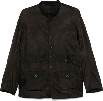 Christian Peau Giacca in seta - Marrone