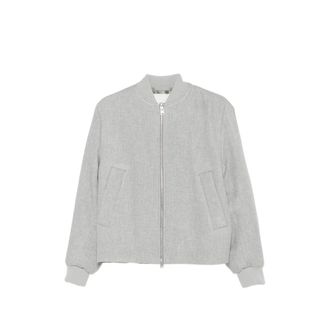 Closed Zip-up Bomber Jacket