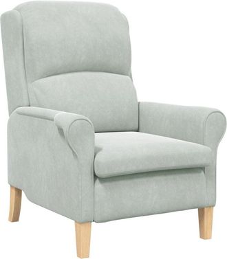 vidaXL Armchair Light grey 76 x 94 x 102 cm Velvet Vidaxl