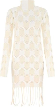 Dion Lee Two-tone viscose blend dress