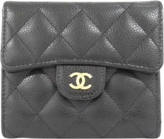 Chanel Pre-owned Wallets, female, Black, Size: ONE SIZE Pre-owned Bi-fold Wallet