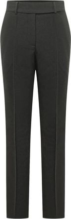 Michael Kors Tuxedo Slim Leg Pant - Dames - Straight fit broeken - Zwart - XS - Wol - Broeken