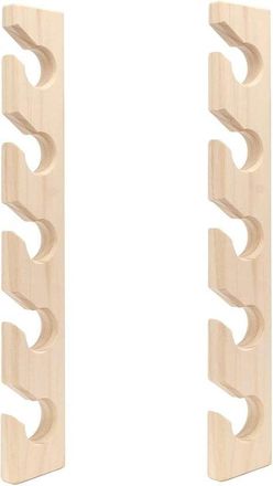 No Brand Perchero - Paquete De 2 - Madera - Perchero Colgante - Montaje En Pared - Gancho De Pared - Almacenamiento De Sombreros - Gancho Para Toallas - Gancho