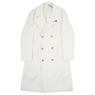 Lardini Double-Breasted Coats - male - Lardini - Double-Breasted Coats - White - L - Coats