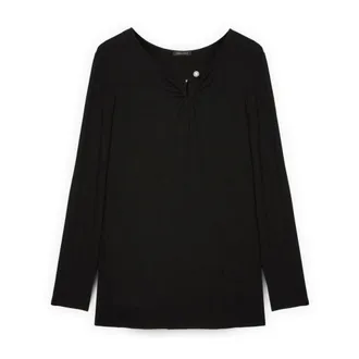 Fiorella Rubino Dames, Tops, Zwart, Maat: S Jersey