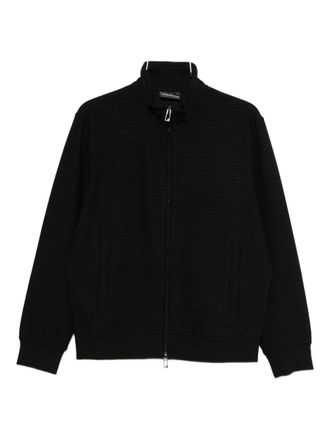 Emporio Armani Mens Cotton Blend Zipped Sweatshirt
