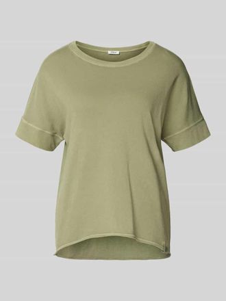 s.Oliver Red Label Relaxed Fit T-Shirt aus reiner Baumwolle in Khaki, Gr&ouml;&szlig;e 40