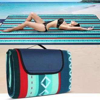 OEM Manta De Picnic Impermeable De 200 X 200 Cm - Manta De Picnic Para Exteriores - Esterilla De Picnic De Forro Polar Aislante - Manta De Picnic Grande C