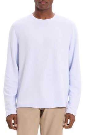 Theory Delroy Textured Long Sleeve T-Shirt in Olympic at Nordstrom, Size Xx-Large