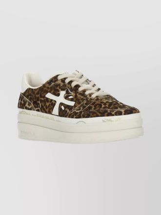 Premiata leather low-top sneakers