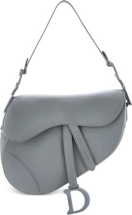 Dior Ultra Matte Saddle Handbag Leather Medium shoulder bag - Grijs