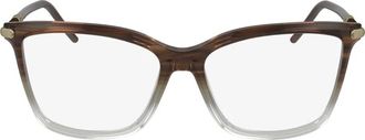 Longchamp Gradient Brown Grey Brillenmontuur - unisex - Brillen - Bruin - 54 MM - Accessoires