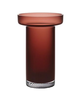 Kosta Boda Handmade Limelight Rose Caramel Vase