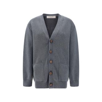 Golden Goose Gray Cotton Womens Cardigan