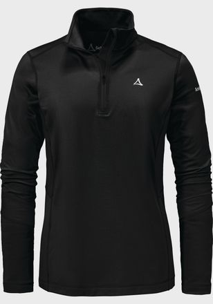 Sch&ouml;ffel Longsleeve SCH&Ouml;FFEL Longsleeve Lenggries L, Damen, Gr. 38, schwarz (9990, schwarz), Oberstoff : 89% Polyester 11% Elasthan, V-Ausschnitt, Shirts Longs