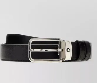 Montblanc leather reversible belt