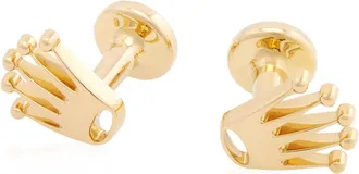Rolex 18 kt Yellow Gold Crown Cufflinks