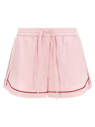 Off-white Multicolor Viscose Bermuda Womens Shorts
