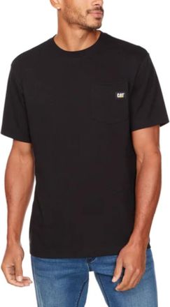 CAT Caterpillar Mens Trademark T-Shirt, Black, Large
