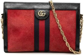 Gucci Borsa a tracolla in camoscio Pre-owned - - Pre-owned - Donna - Rosso - ONE SIZE
