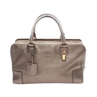 Loewe Pre-owned Amazona Handbag - Dames - Vintage Handtas - Bruin - ONE Size - Leer - Vintage