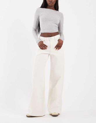 Levi's Middy - Jeans a fondo ampio bianchi-Bianco