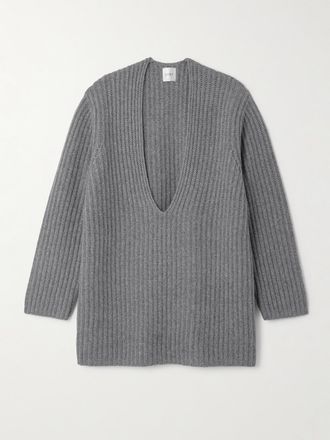 Leset Pullover In Maglia A Coste Emma - Grigio