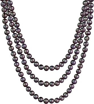Splendid Pearls Endless Pink 80 Freshwater Pearl Necklace