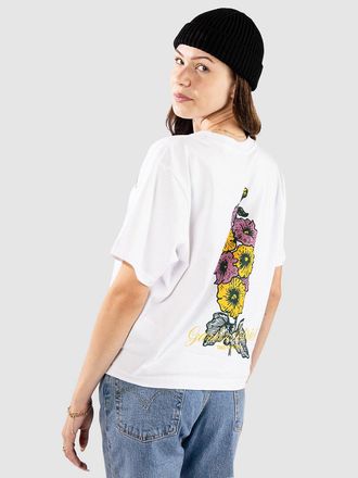 Monet Skateboards Floral Type T-Shirt weiss