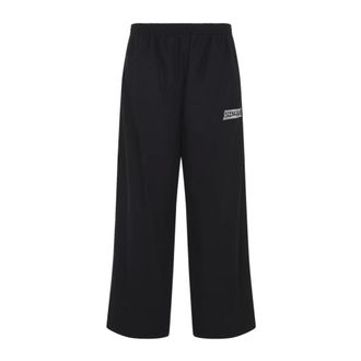 Balenciaga Wide Trousers, male, Black, Size: S Masking Tape Tracksuit Pants