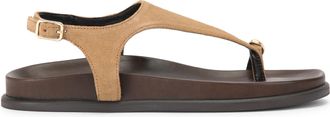Kurt Geiger Womens Suede Rira Sandals - Beige - Size UK 4