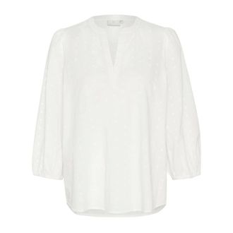 Kaffe Kajollia Blouse - Blouses & Shirts - Mujer - Blanco - 3XL