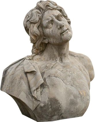 Biscottini International Biscottini - Man bust in stone L78xPR35xH80 cm