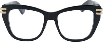 Dior Square Full Rim Eyeglasses - Black