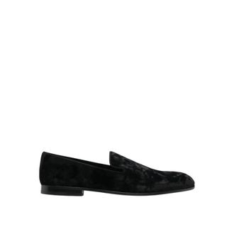 Dolce & Gabbana Heren, Schoenen, Zwart, Maat: 41 1/2 EU Velours