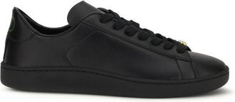 Valentino Garavani Black Calf Leather Bos Taurus Mens Sneakers
