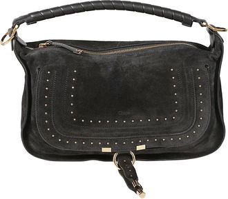 Chlo&eacute; Tassen, Dames, Zwart, ONE Size, Katoen, Marcie Small Shoulder Bag