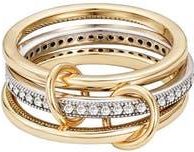 Adornia Interlocking Stacked Cubic Zirconia Rings in Multi at Nordstrom Rack, Size 9